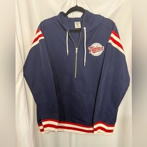 WOMENS Minnesota Twins PINK Navy Blue pullover jacket